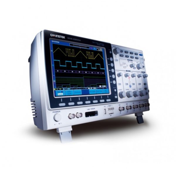 Oscyloskop cyfrowy GDS2104A 4x100MHz 2GSa/s, pamięć 2M, 80,000 wfm/s, 8 cali/ CAN/LIN I2C, SPI, UART Generator/ LAN,VGA