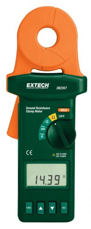 Cęgowy tester rezystancji uziemienia - EXTECH 382357