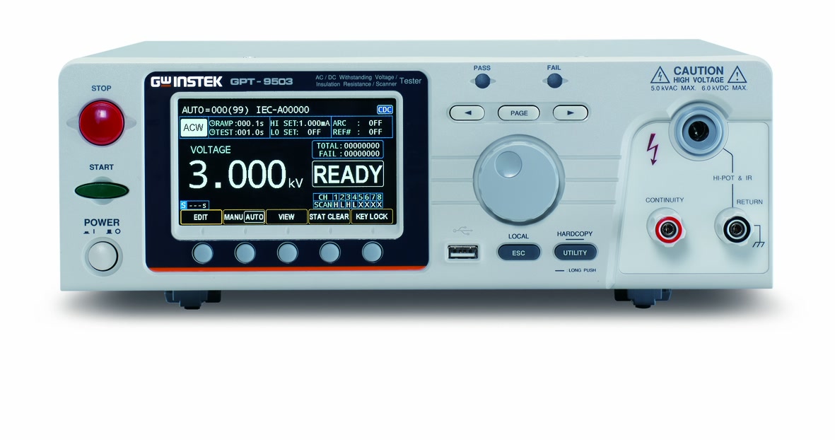 Wielokanałowy tester bezpieczeństwa elektrycznego GPT-9513 GW Instek Wielokanałowy tester bezpieczeństwa elektrycznego GPT-9513 GW Instek