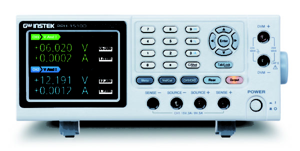 Zasilacz precyzyjny DC PPH-1503D (CH1: 0~15V/0~3A lub 0~9V/0~5A; CH2: 0~12V/0~1.5A) - obrazek 3
